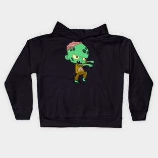 Halloween pictures on t-shirt for kids zombie Kids Hoodie